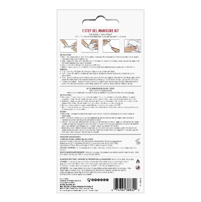 1 Step Gel Manicure Kit - Venetian Red - Image 3