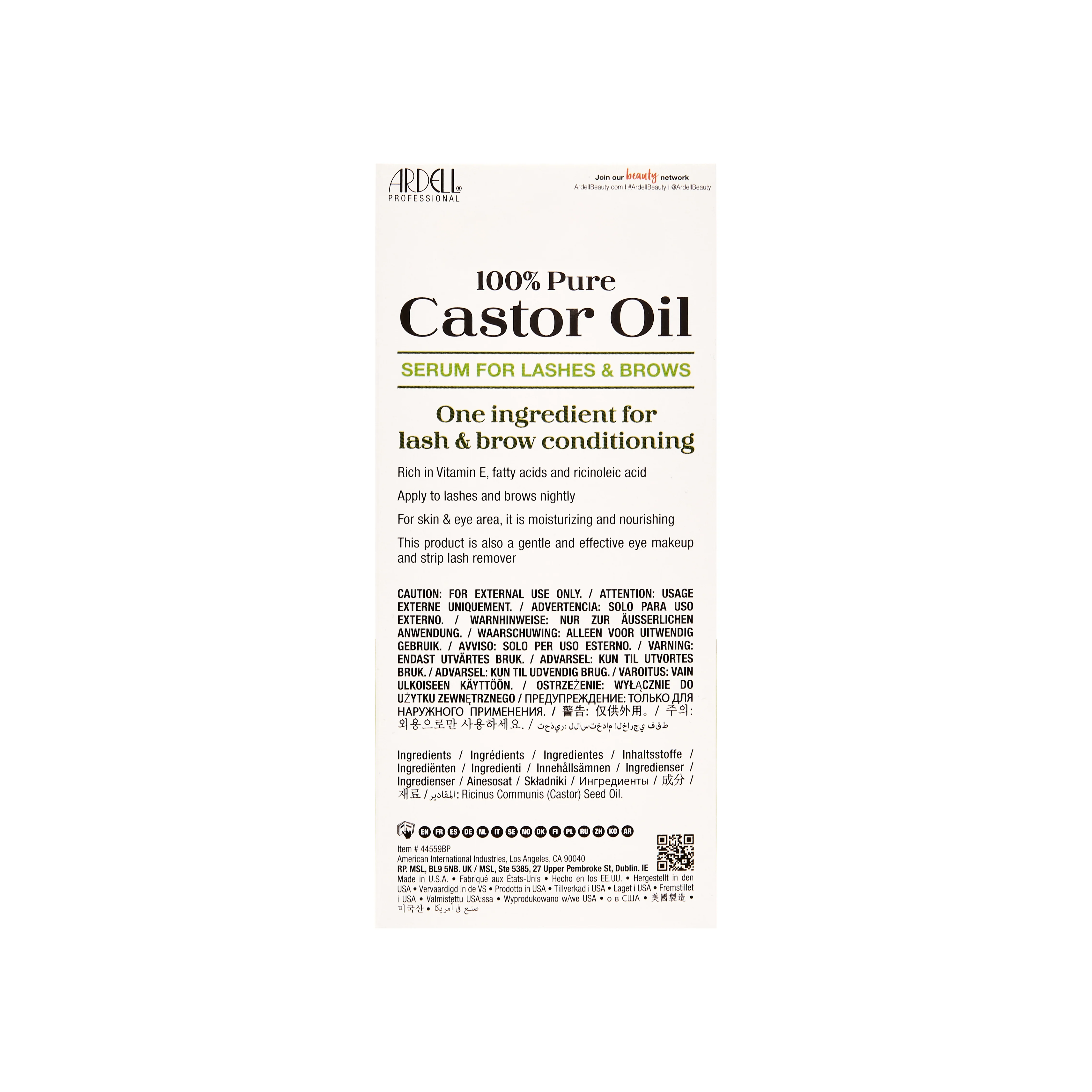100% Pure Castor Oil For Lashes & Brows - Image 3