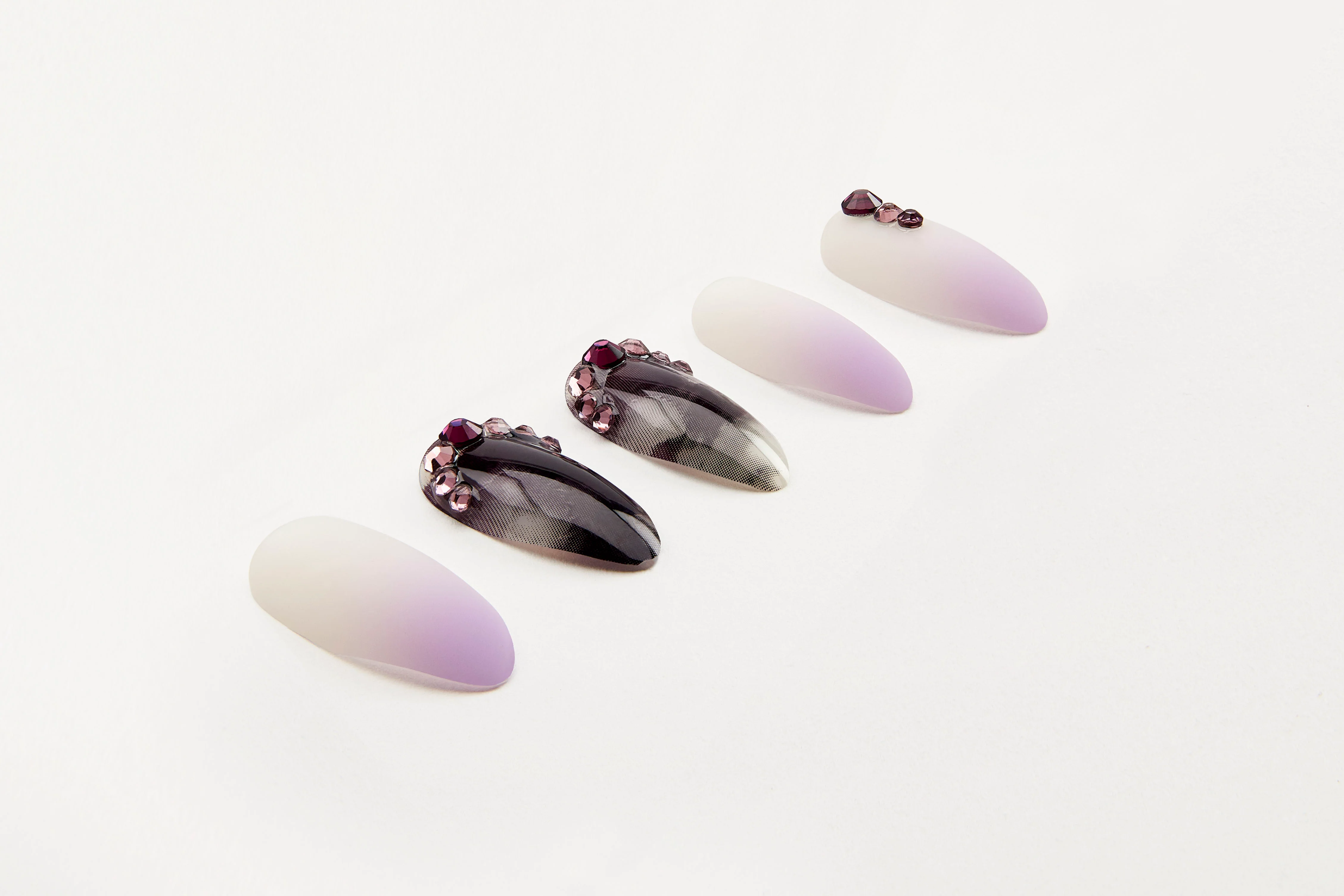 Ardell, Nail Addict Premium Artificial Nail Set, Marble Purple Ombré - Image 2
