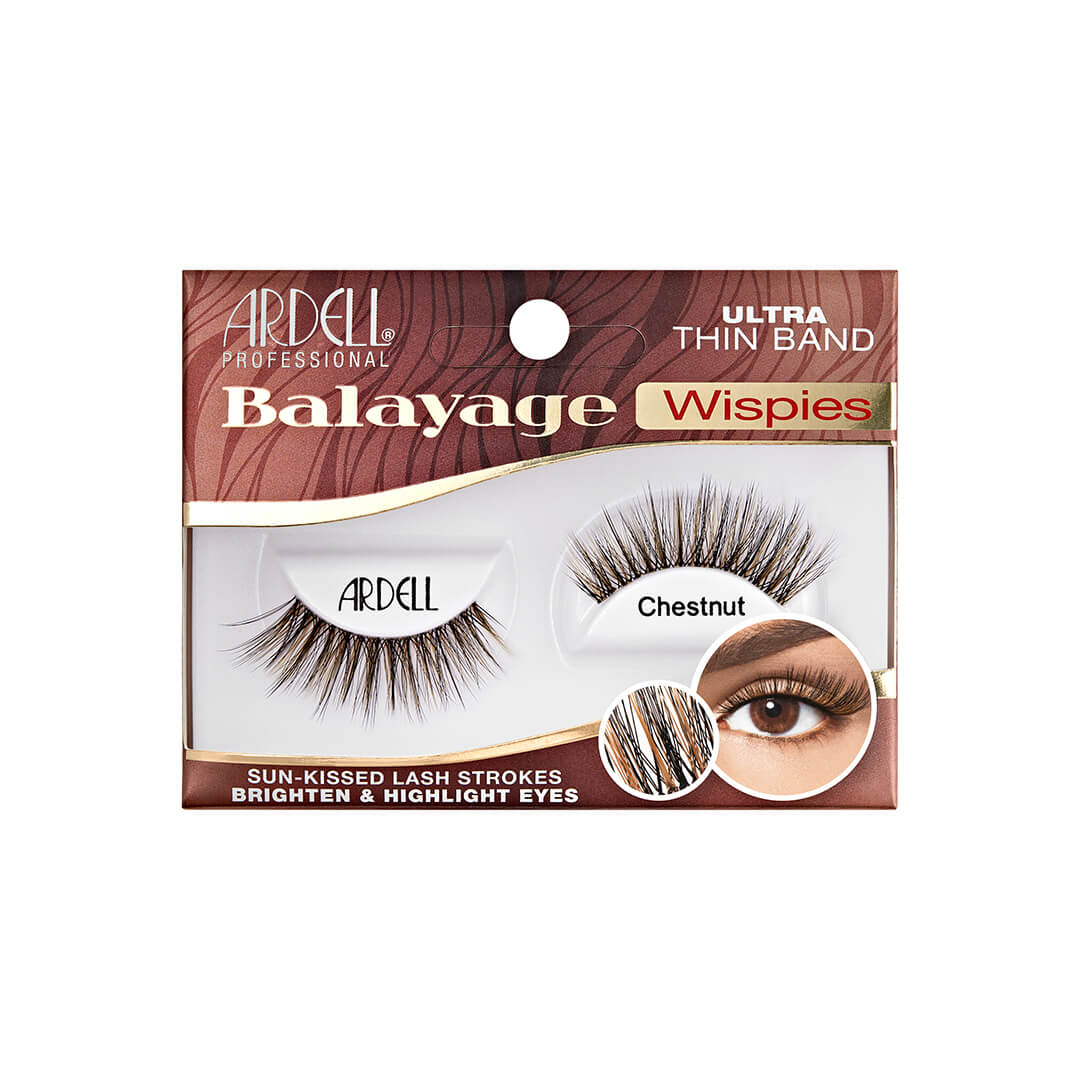 Balayage Wispies, Chestnut