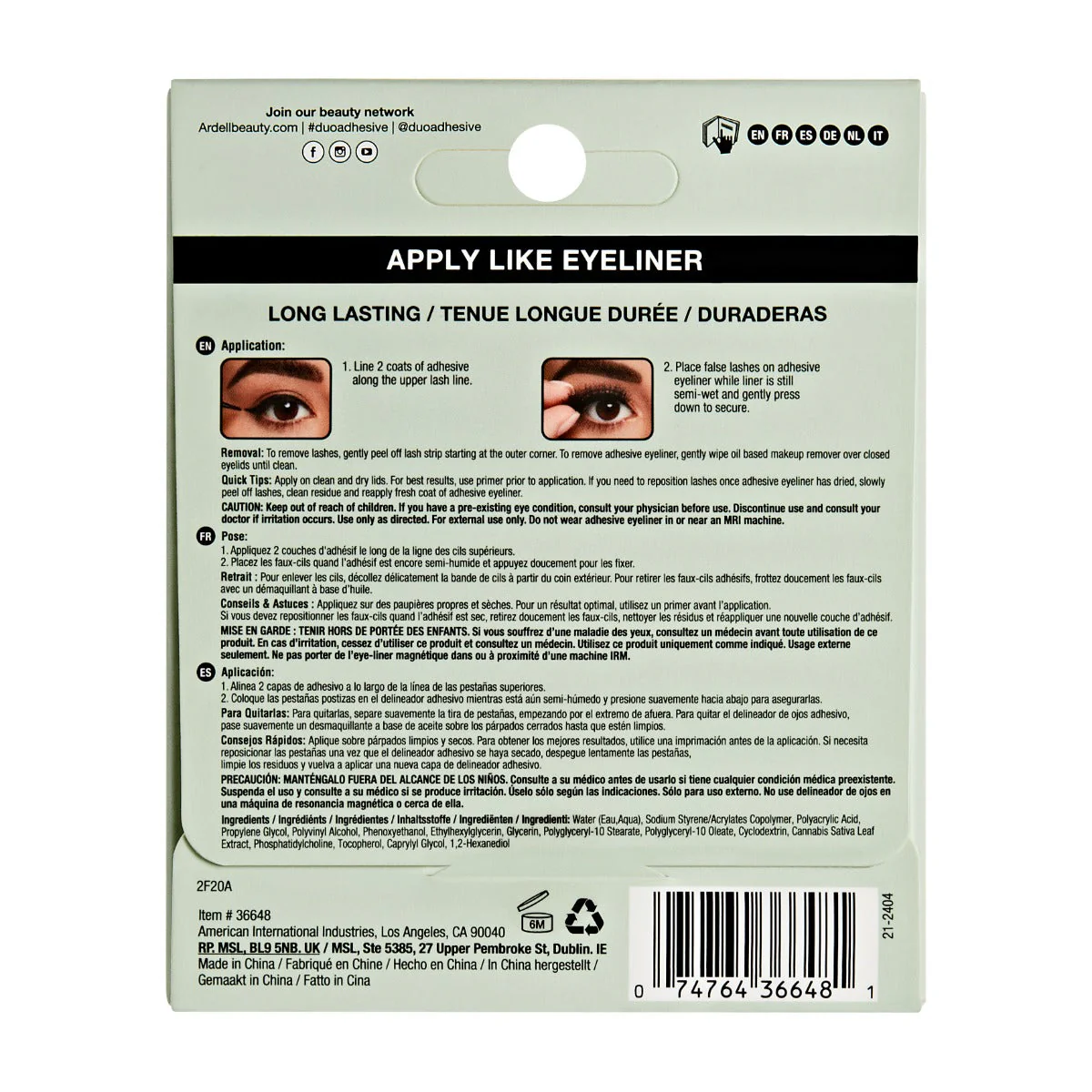 DUO Line It Lash It Hemp Infused Clear Lash Adhesive - Image 4