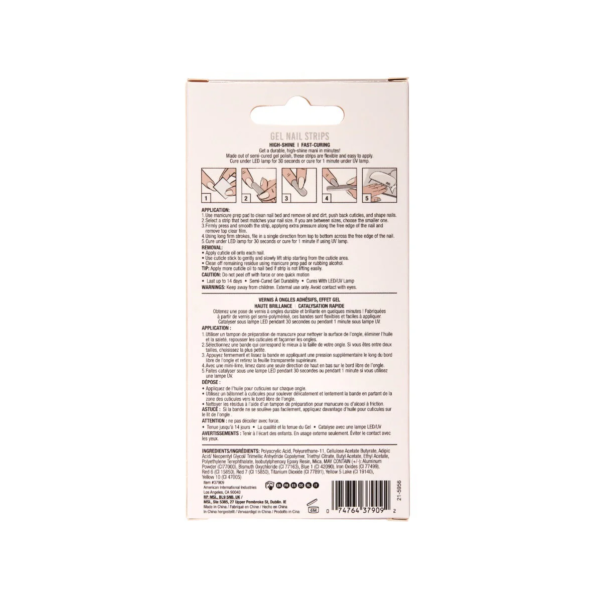 Nail Addict Gel Nail Strips - Blanc - Image 4