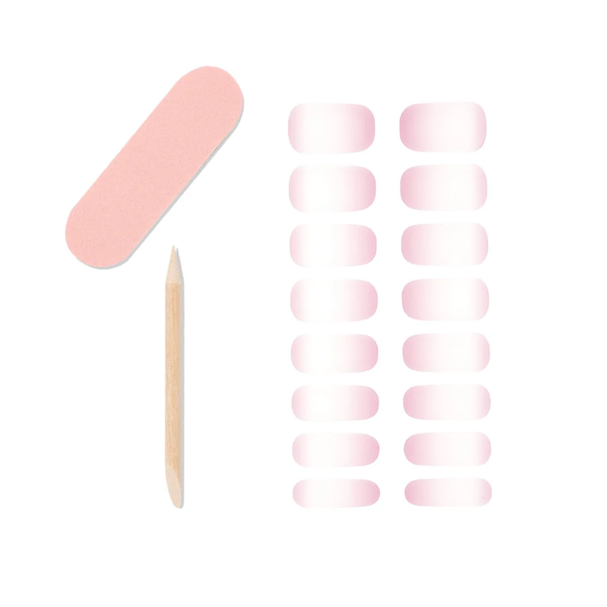 Nail Addict Gel Nail Strips - Blushing Bride - Image 3