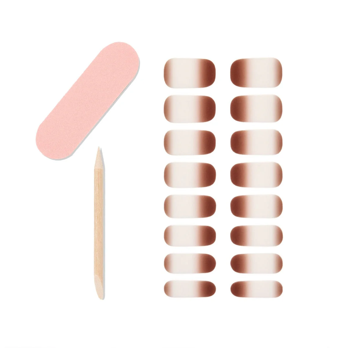 Nail Addict Gel Nail Strips - Caramel Kisses - Image 3