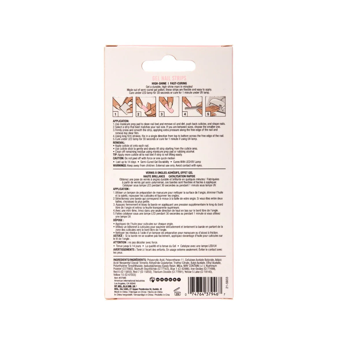 Nail Addict Gel Nail Strips - Cupids Arrow - Image 4