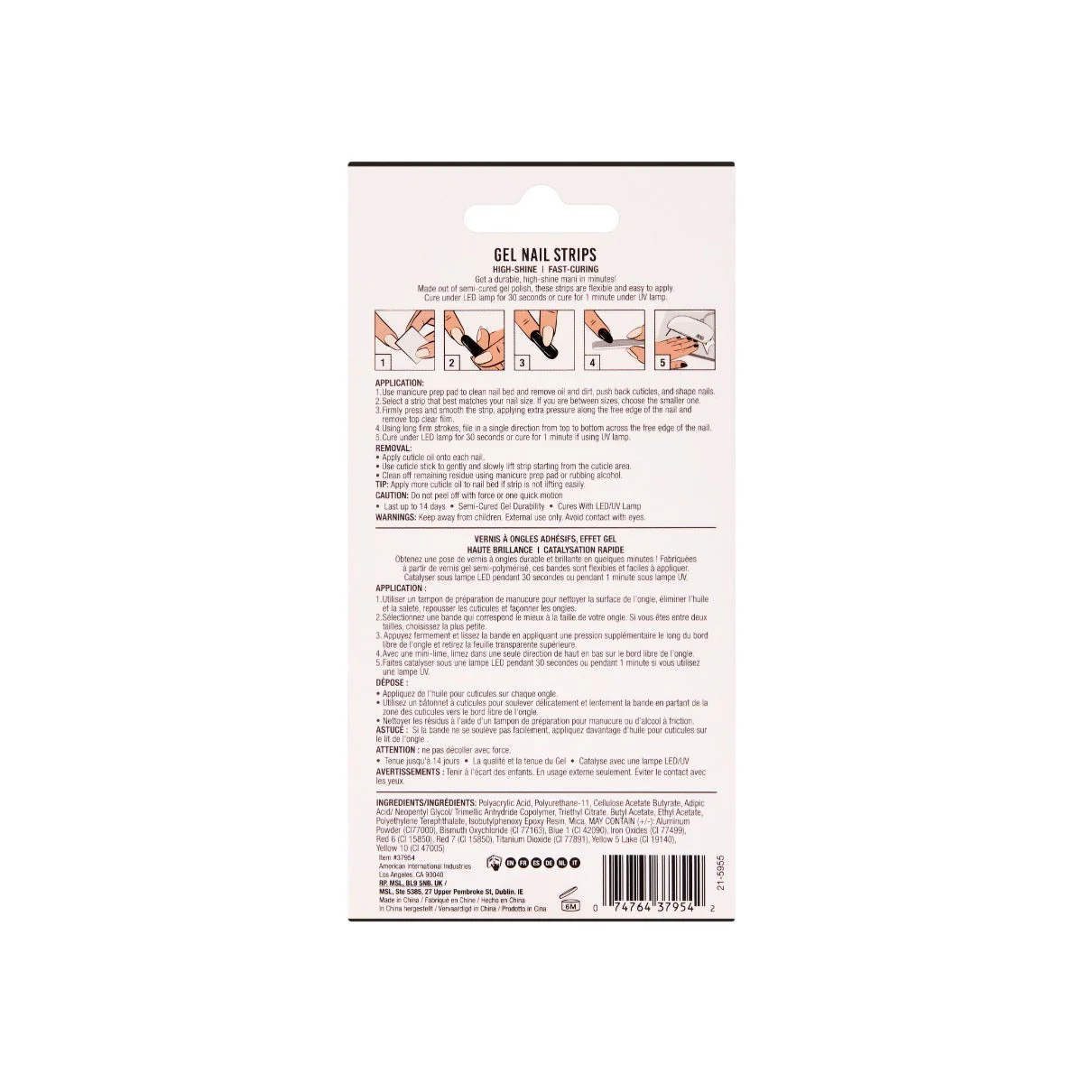 Nail Addict Gel Nail Strips - Heart Breaker - Image 4