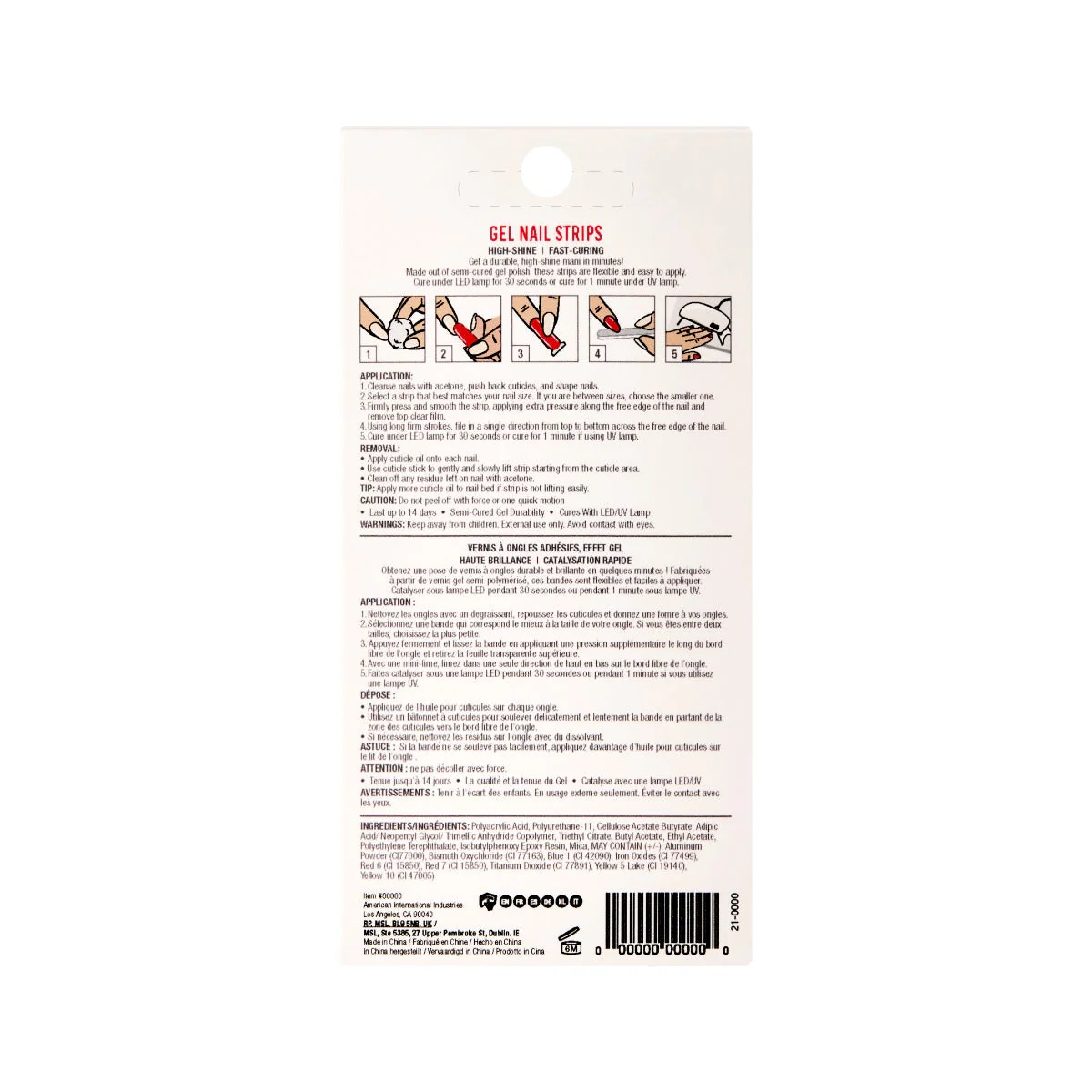 Nail Addict Gel Nail Strips - Heartfelt - Image 4