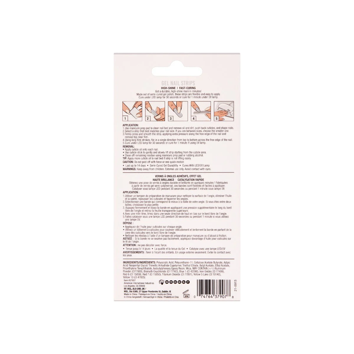 Nail Addict Gel Nail Strips - Honey Mooning - Image 3