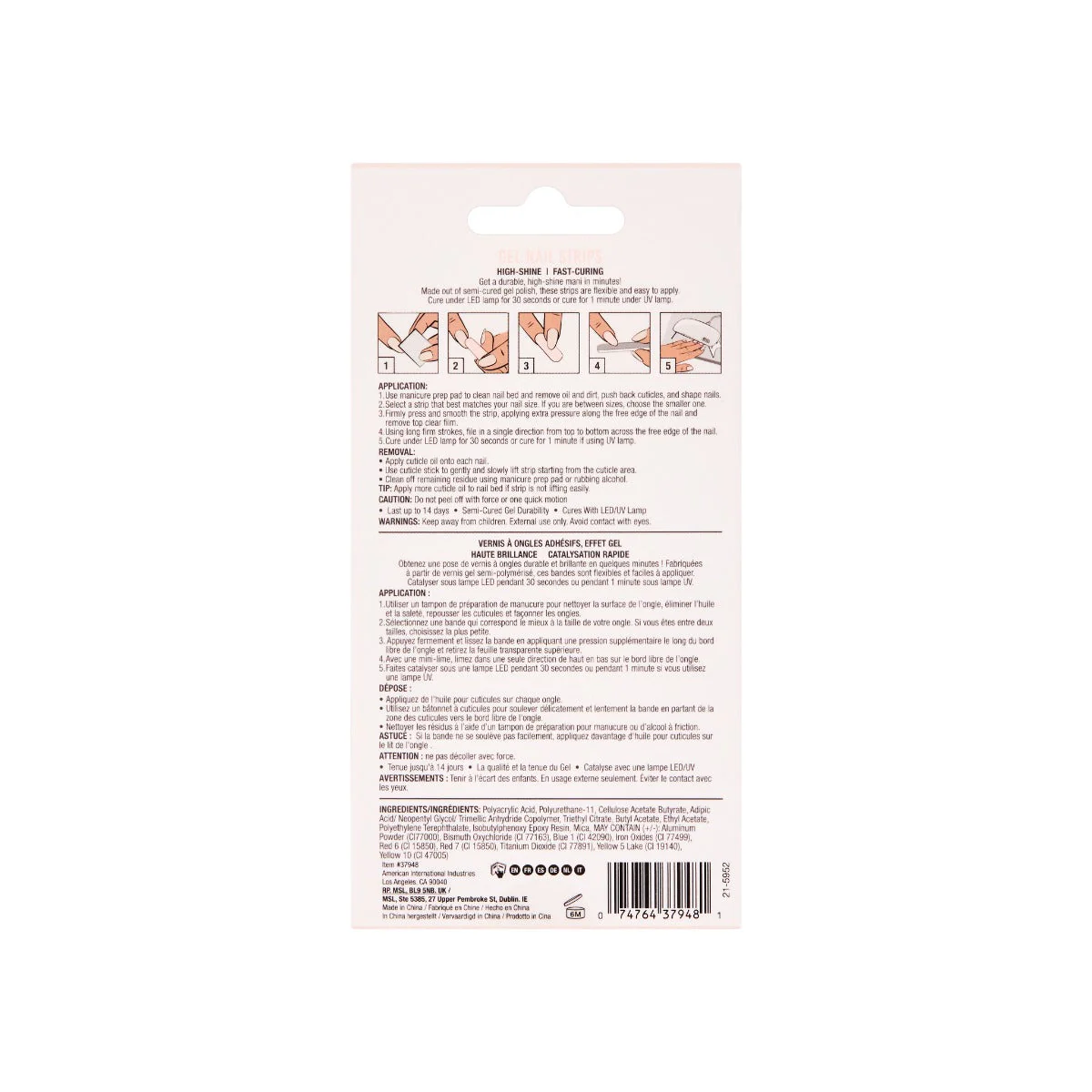 Nail Addict Gel Nail Strips - Lovers Lane - Image 4