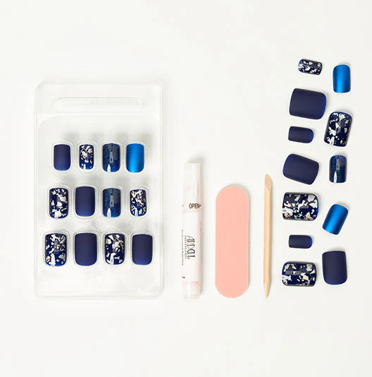 Nail Addict Premium Artificial Nail Set, Matte Blue - Image 5