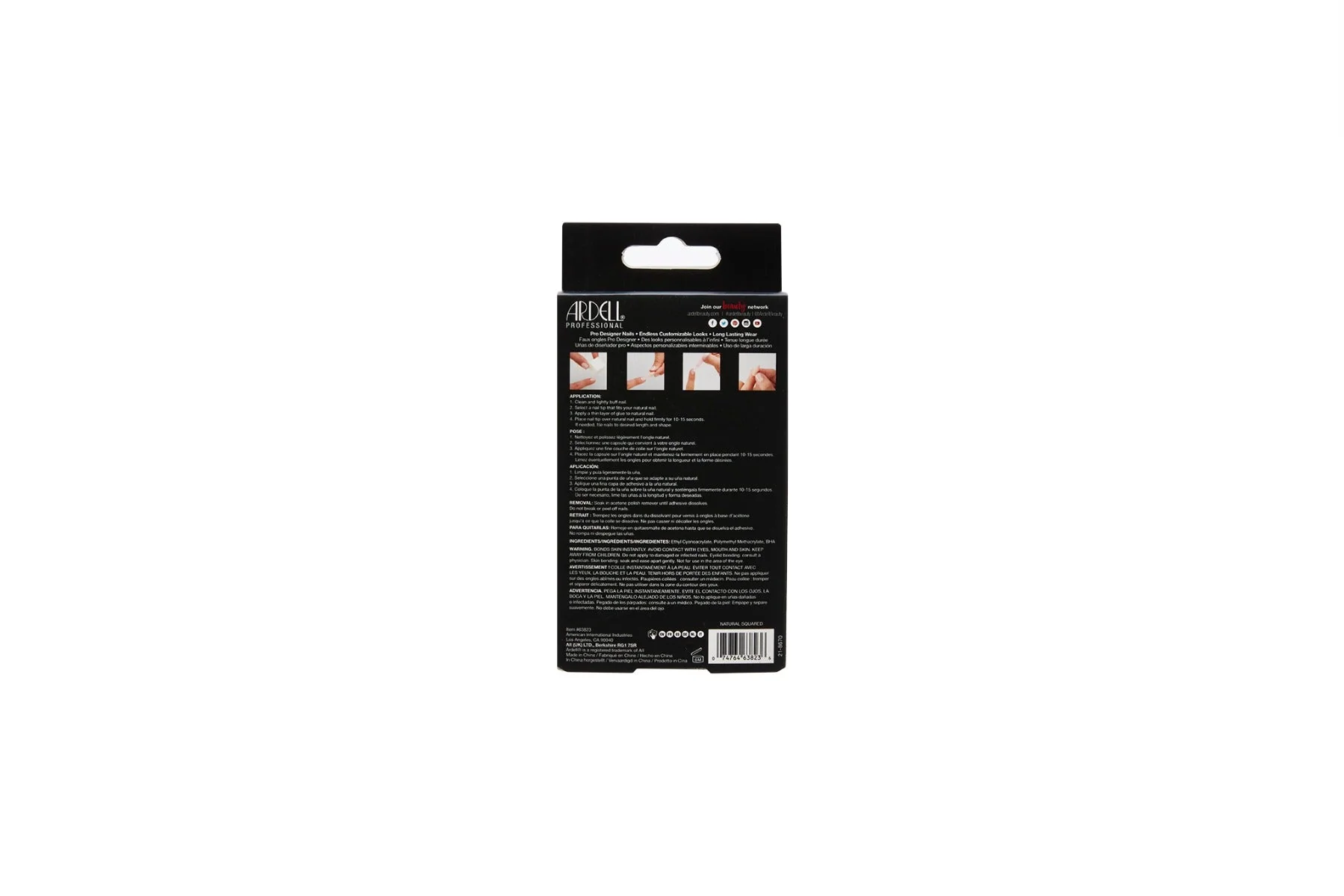 Nail Addict Premium Artificial Nail Set, Natural Long - Image 4