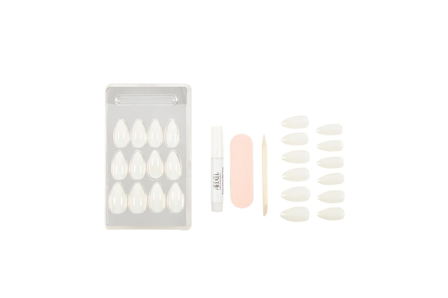 Nail Addict Premium Artificial Nail Set, Natural Stiletto - Image 3