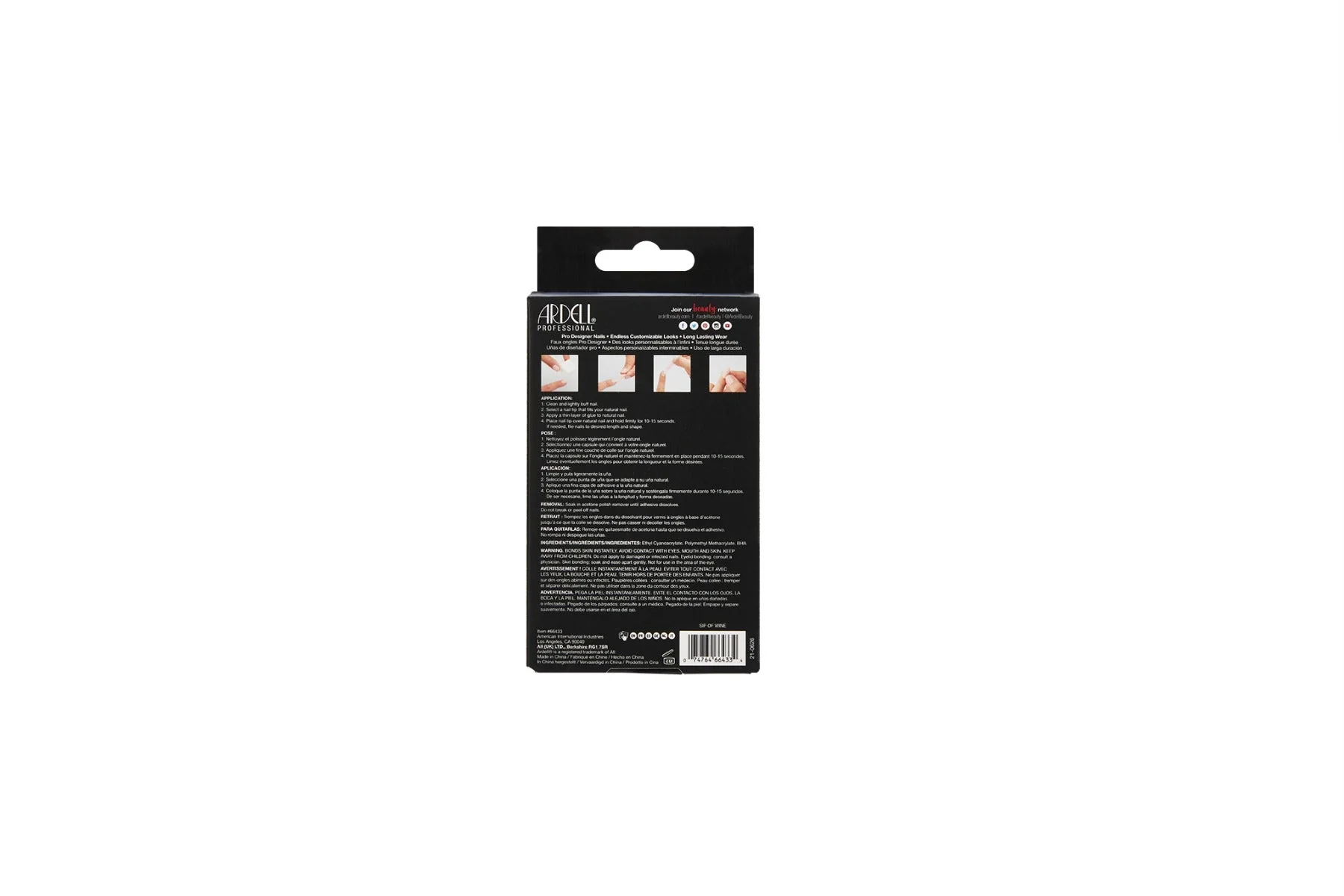 Nail Addict Premium Artificial Nail Set, Sip of Wine - Image 4