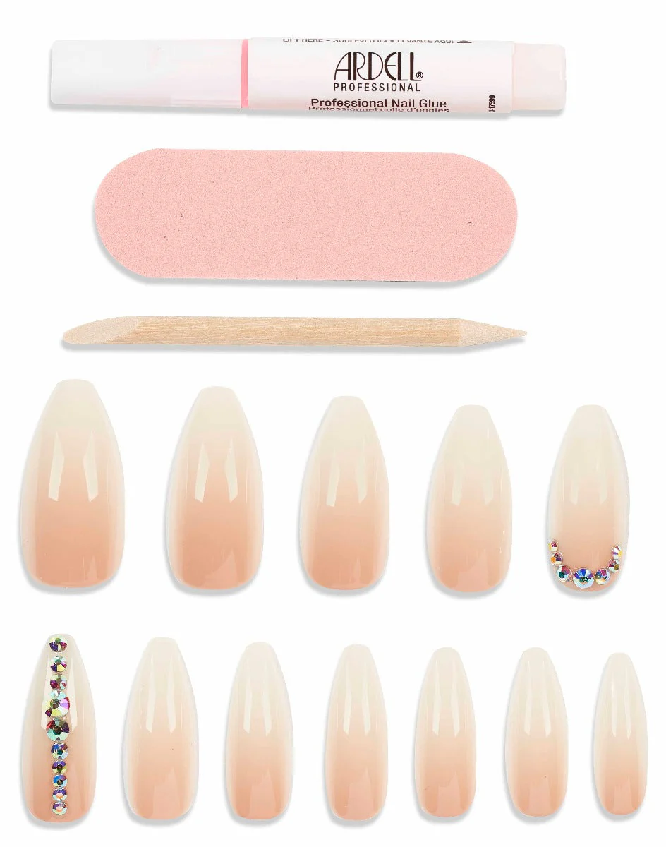 Nail Addict Premium Nail Set, Nude Light Crystals - Image 3