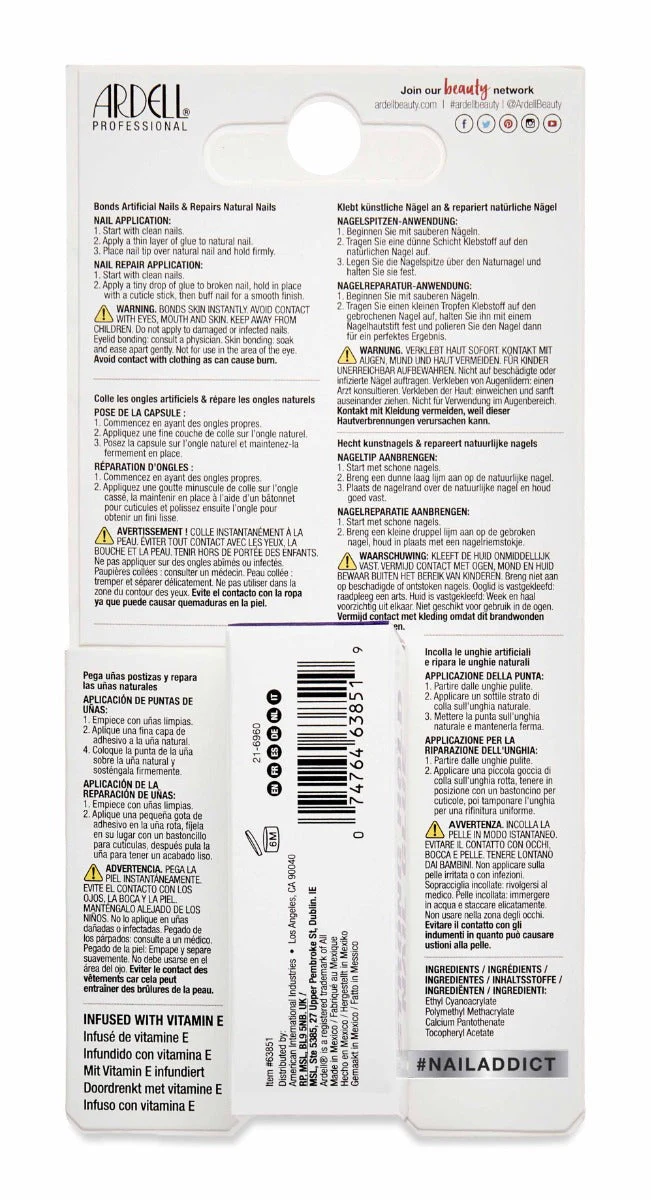 Nail Addict Strong Hold Nail Glue - Image 3