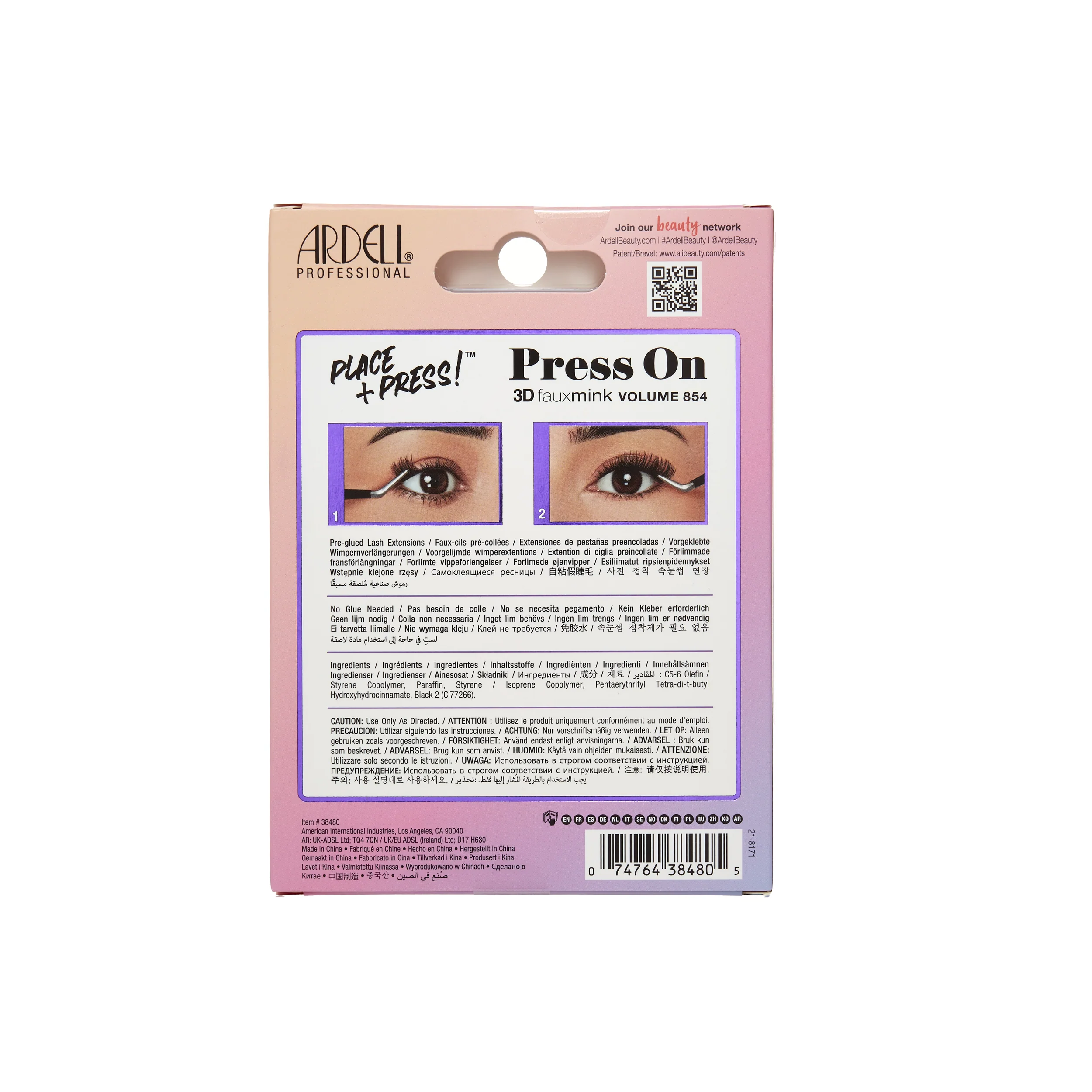 Press On Overlash 3D Fauxmink Volume 854 - Image 5