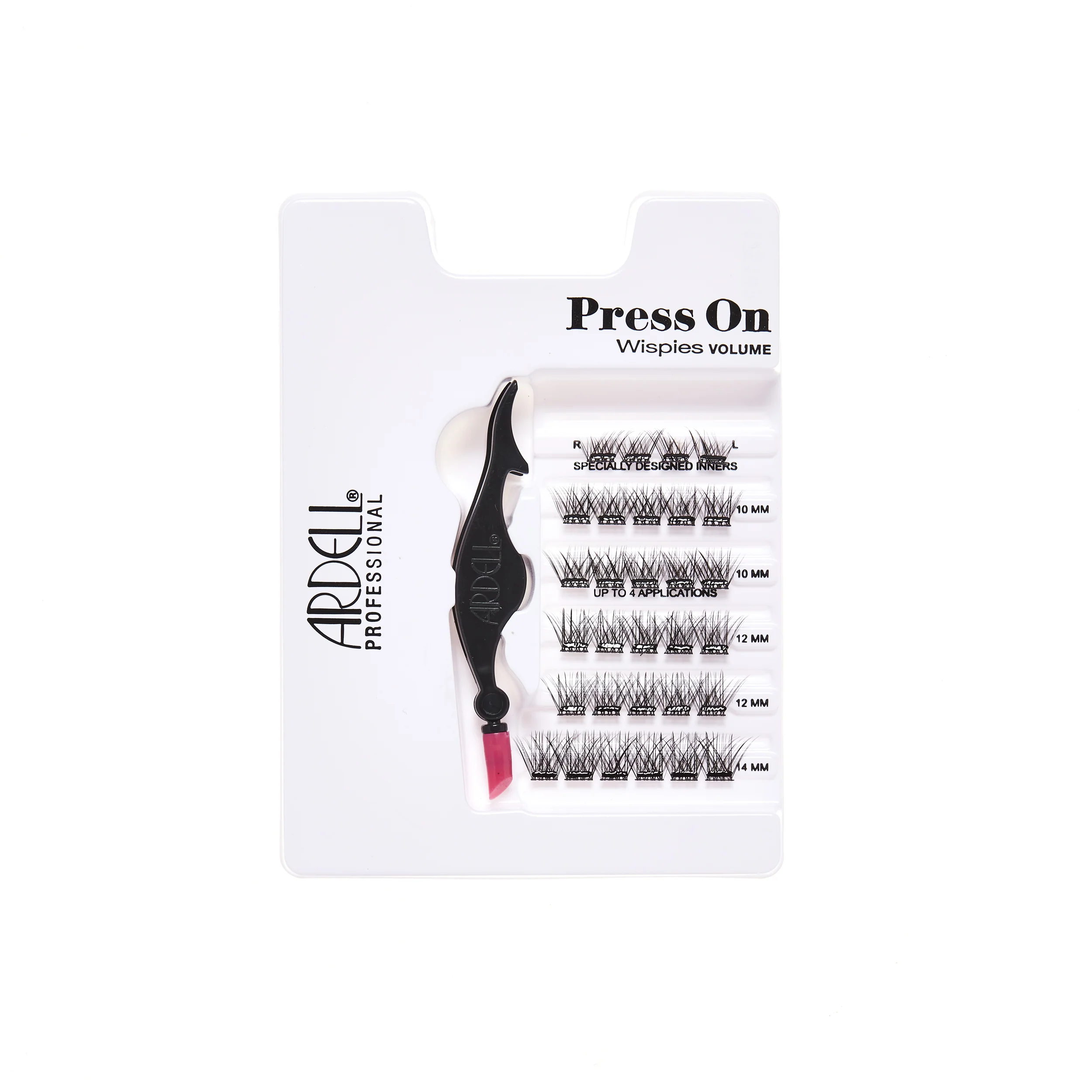 Press On Pre-Glued Underlash Extensions Wispies Volume 30 ct + Applicator - Image 3