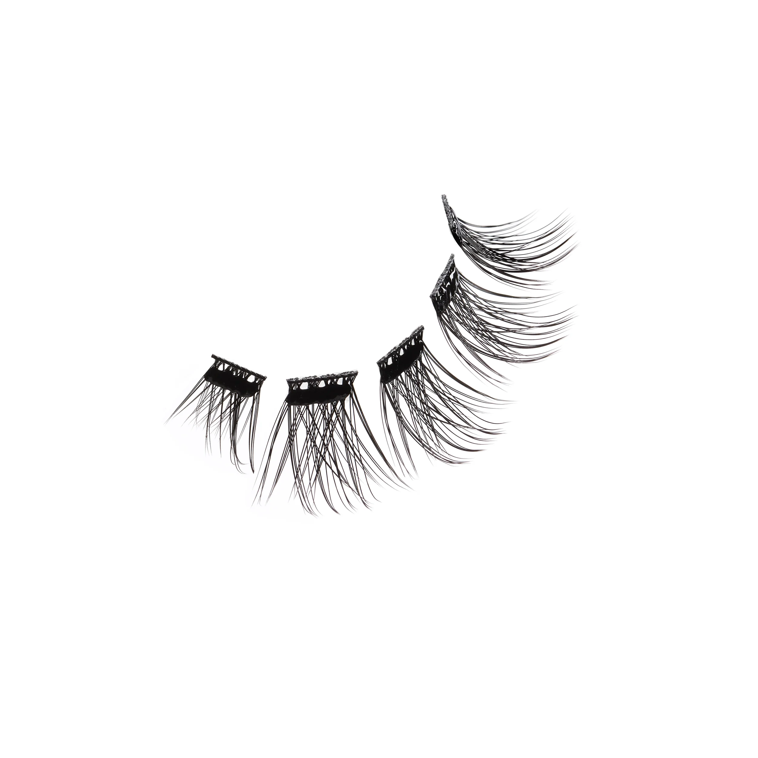 Press On Pre-Glued Underlash Extensions Wispies Volume 30 ct + Applicator - Image 4