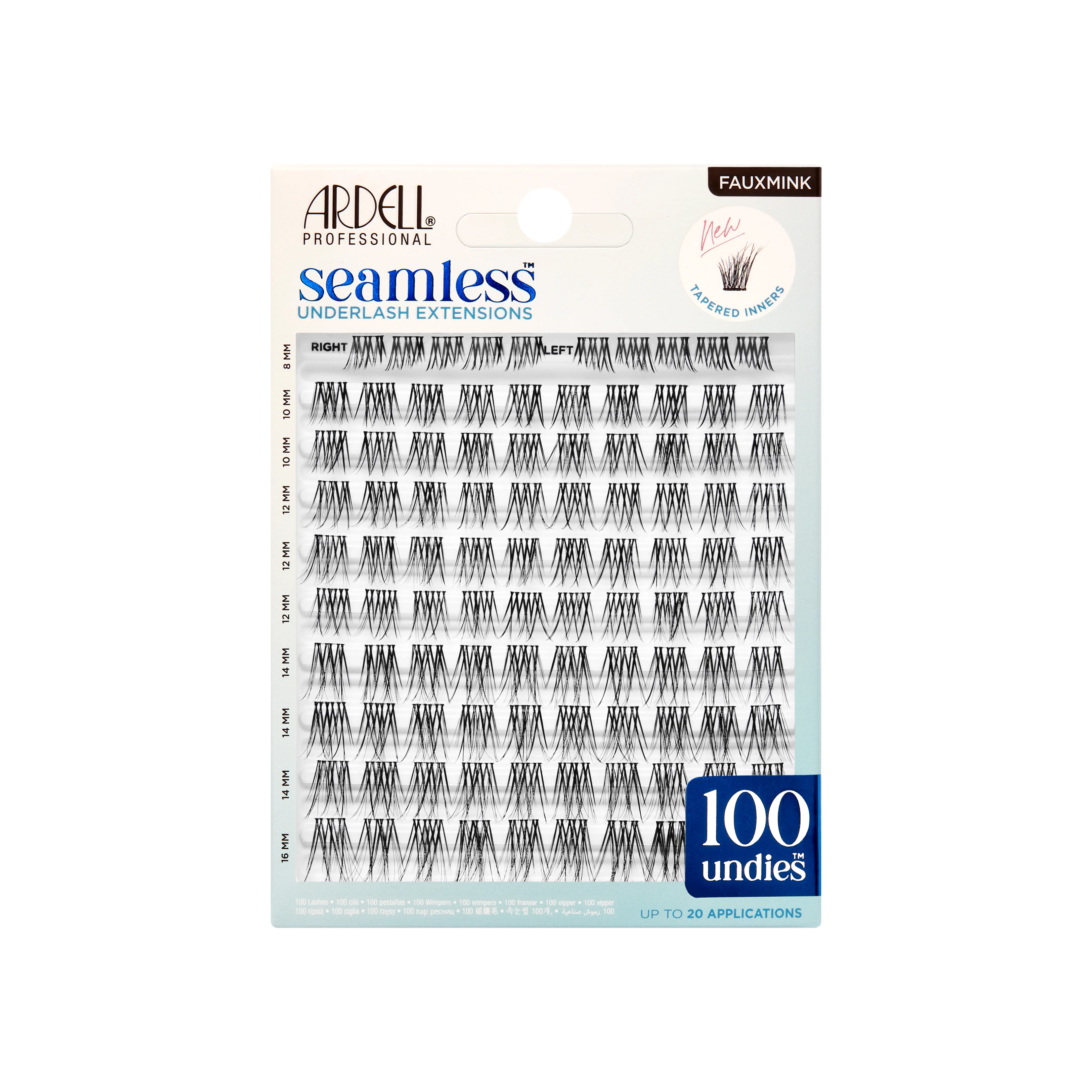 Seamless Underlash Extensions Fauxmink 100 ct