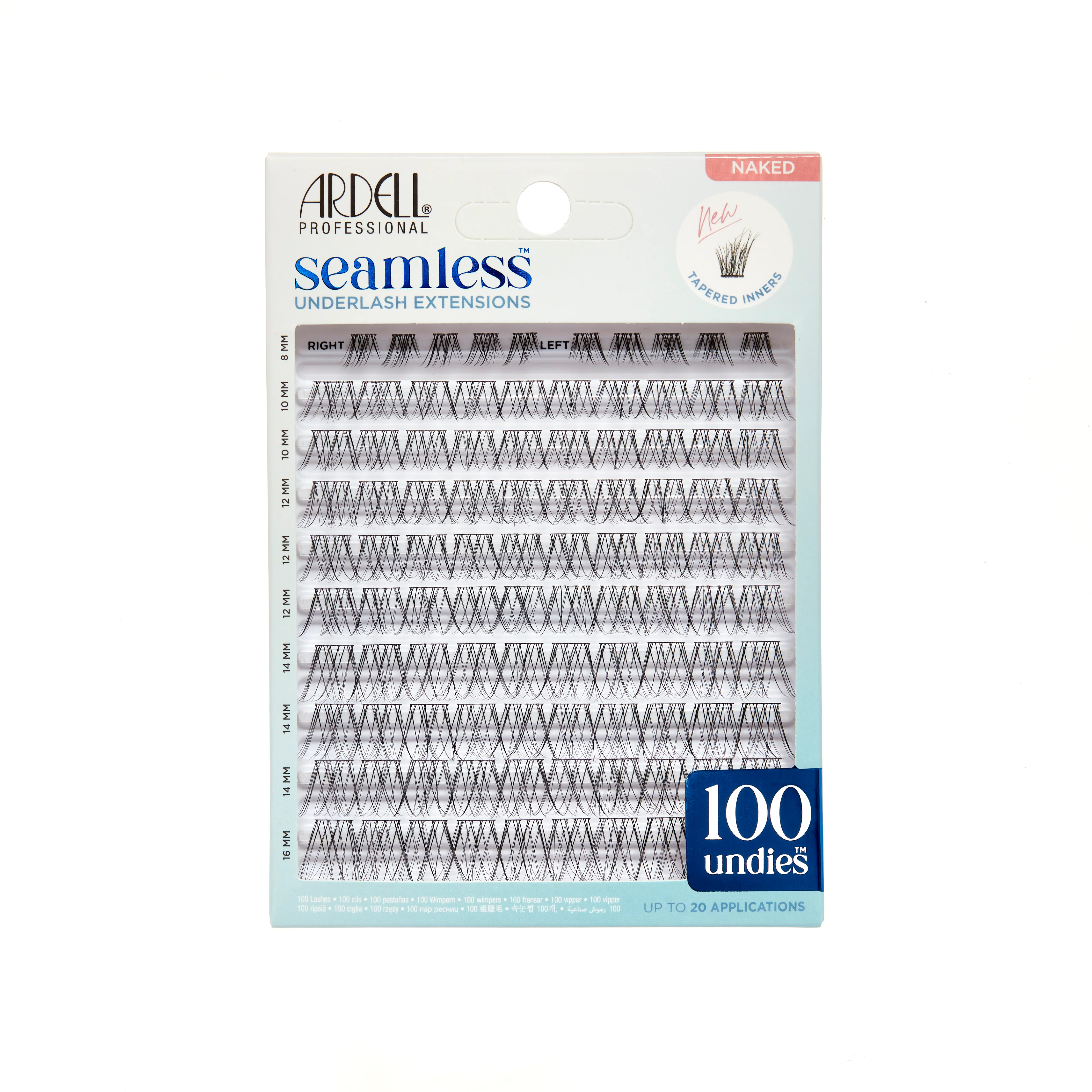 Seamless Underlash Extensions Naked 100 ct