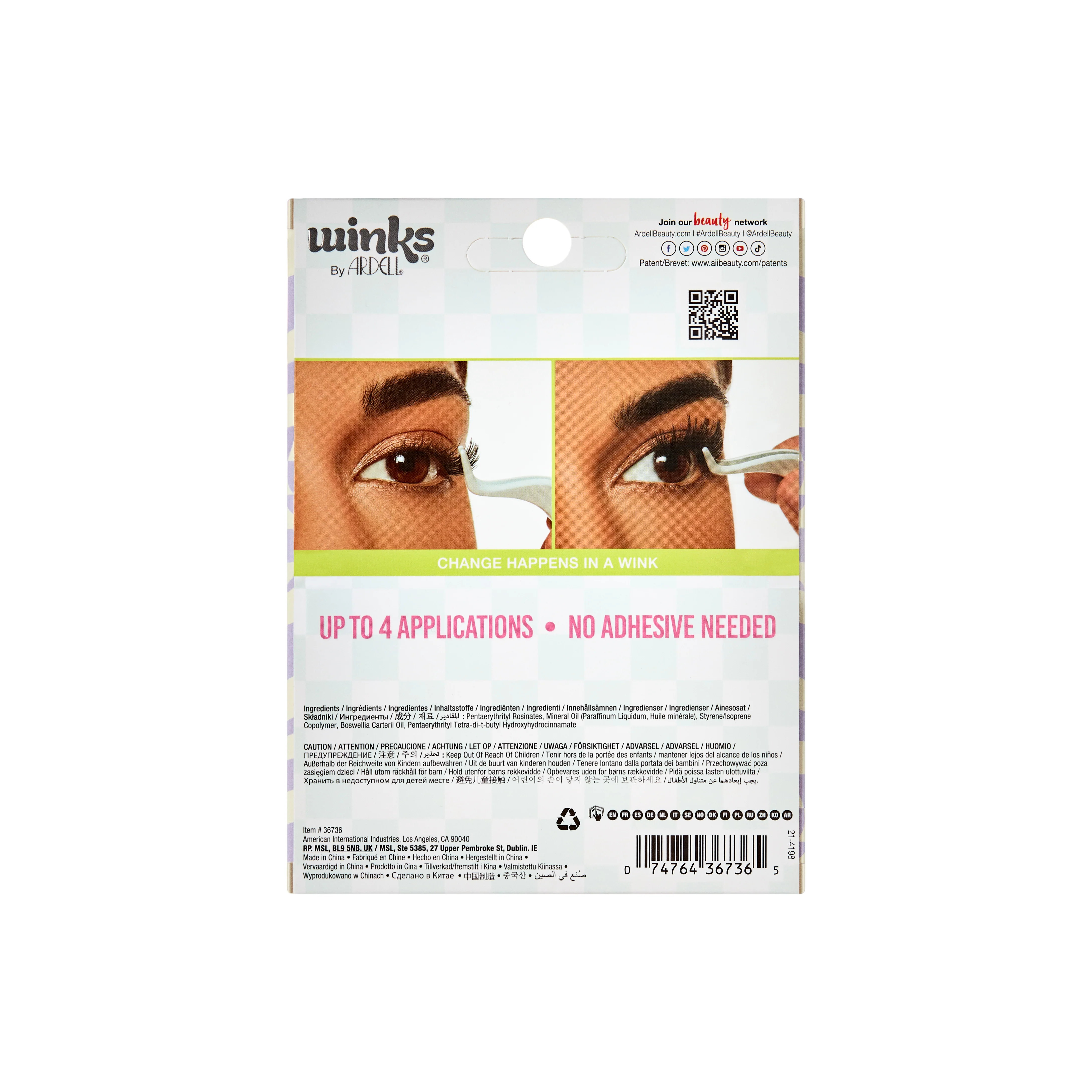 Winks Press On 30 pc Volume +  Applicator - Image 4